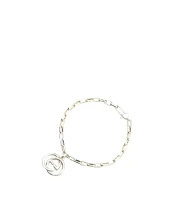 Preloved Sterling Silver Interlocking G Charm Bracelet