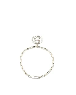 Preloved Sterling Silver Interlocking G Charm Bracelet