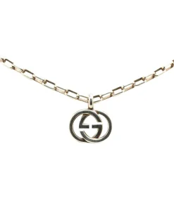 Preloved Sterling Silver Interlocking G Pendant Necklace