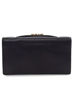 Preloved Supreme Web Coated Canvas Clutch with Interior Slip Pocket
