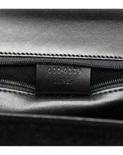 Preloved Sylvie 1969 Black Leather Shoulder Bag