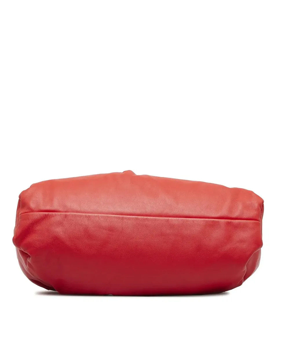 Preloved The Pouch Red Lambskin Leather Shoulder Bag The Pouch