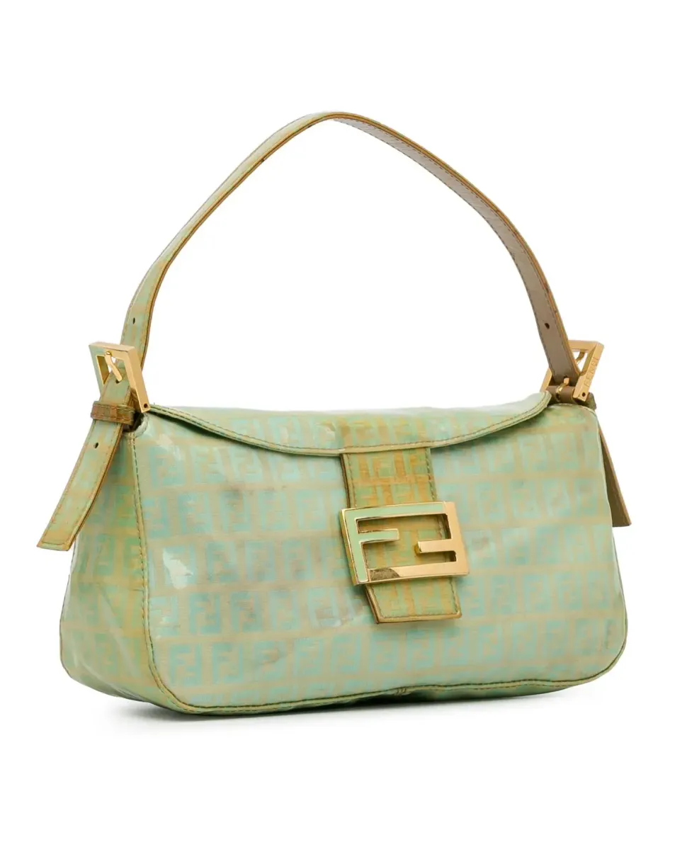 Preloved Woven Leather Tote Bag with Flat Handles and Open Top