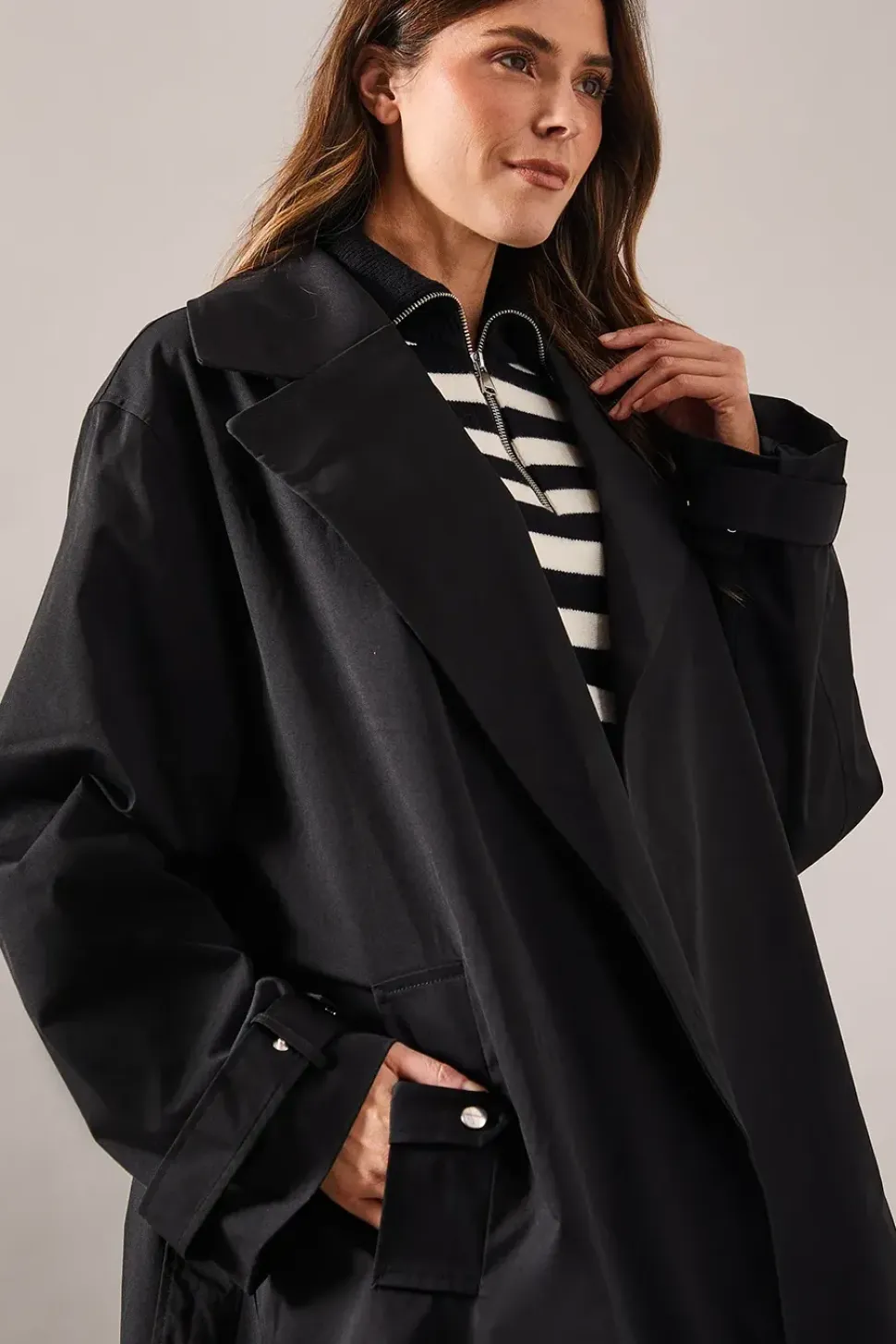 Premium Belted Trench Coat