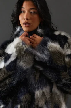 Premium Camouflage Faux Fur Cropped Jacket