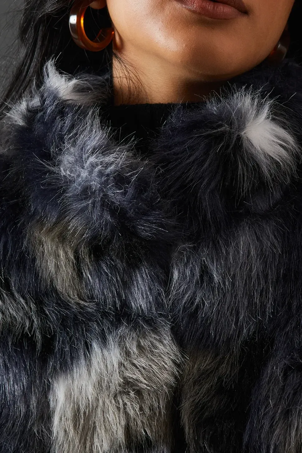 Premium Camouflage Faux Fur Cropped Jacket