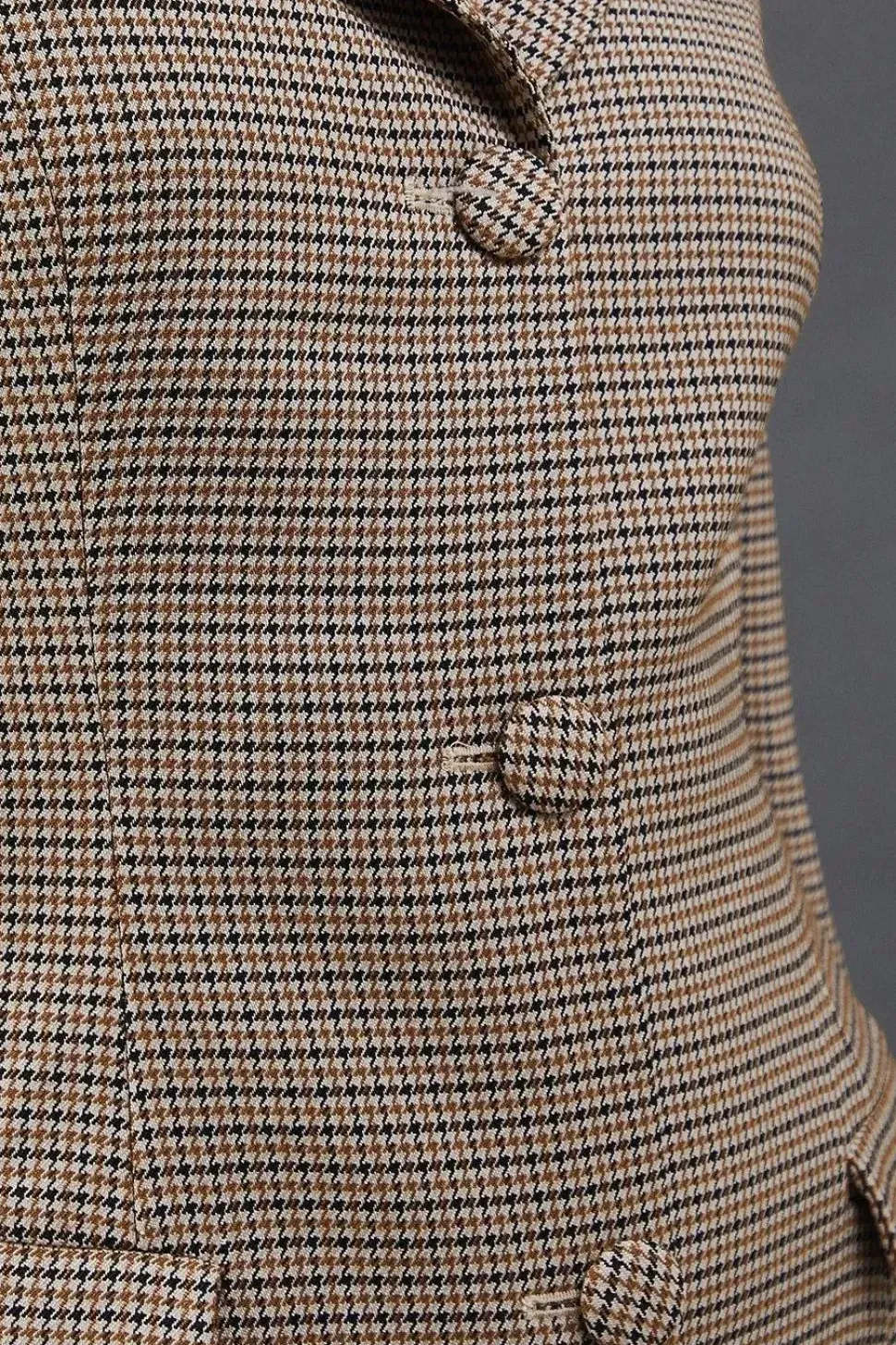 Premium Check Waisted Mini Blazer Dress