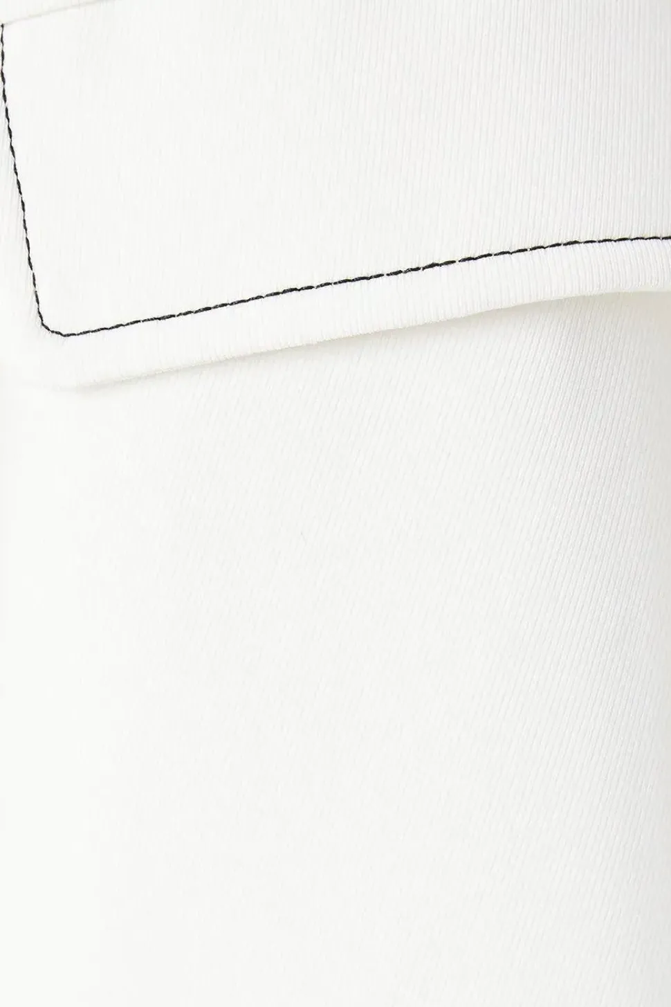 Premium Contrast Top Stitch Belted Blazer