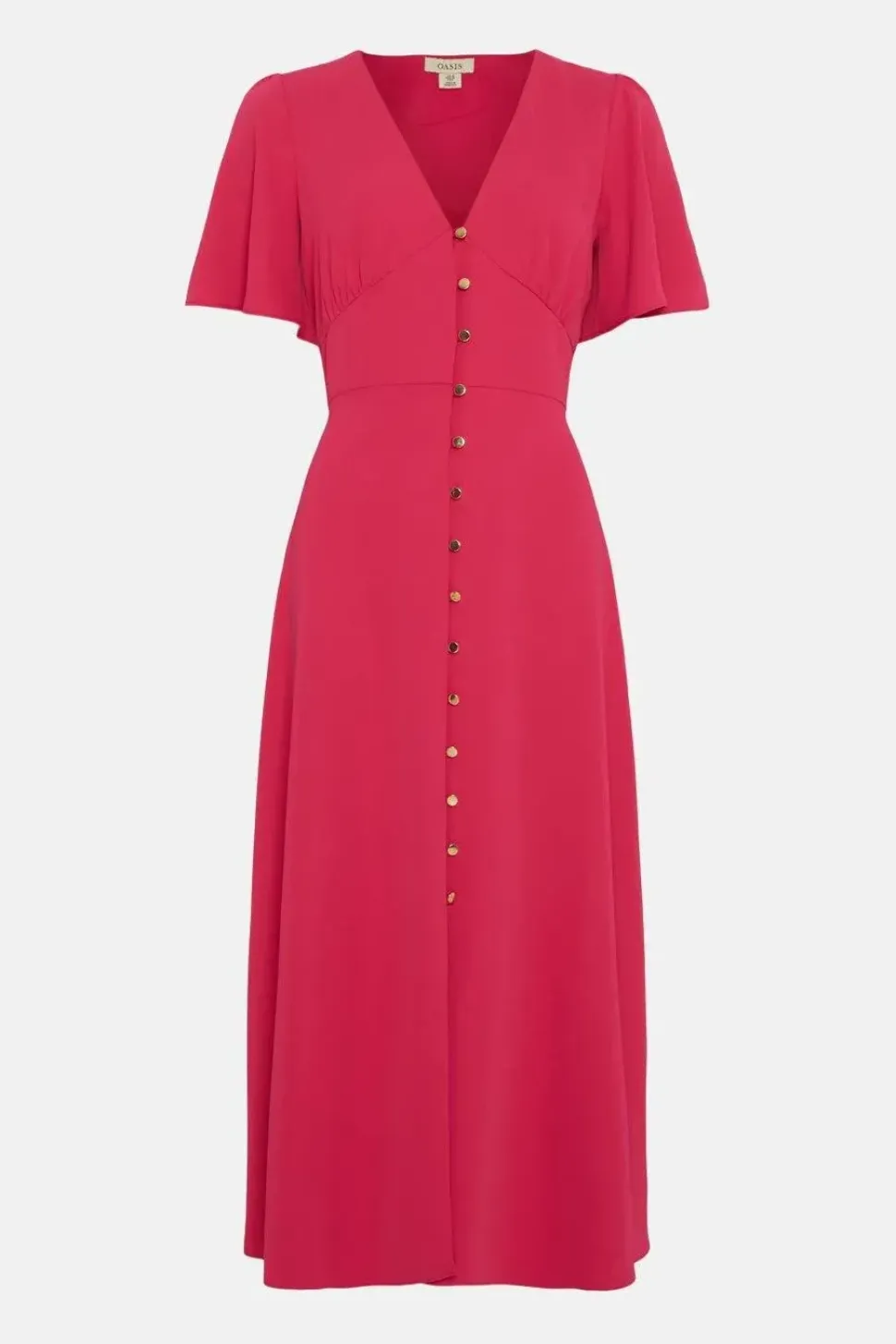 Premium Crepe Midi Tea Dress