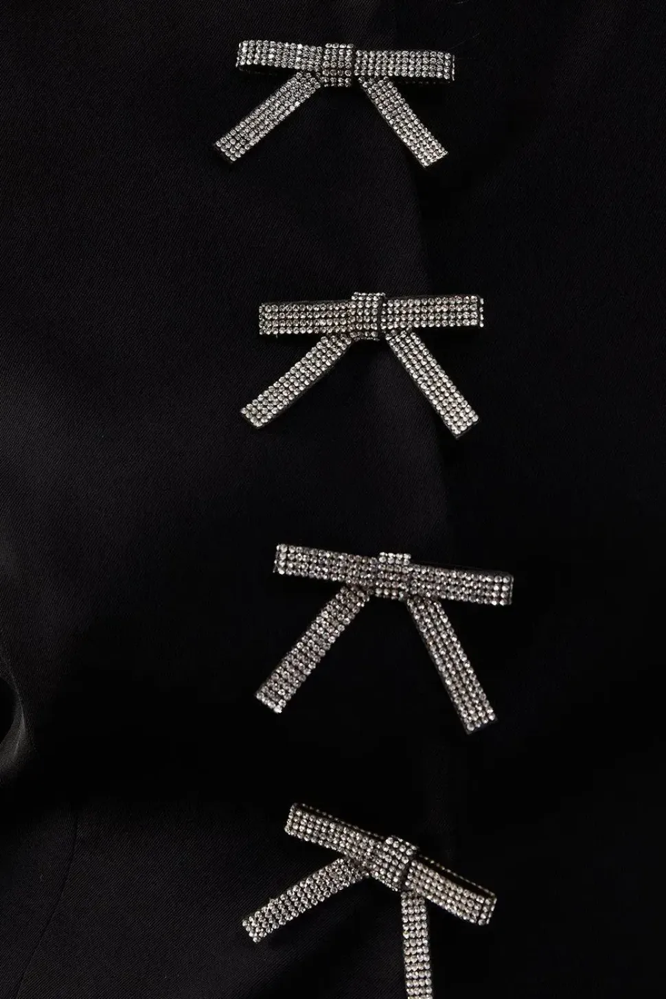 Premium Diamante Bow Waisted Blazer