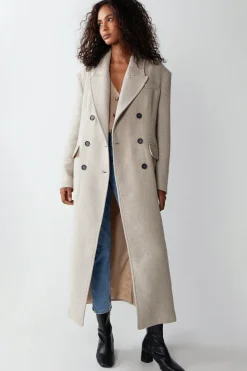Premium Double Breasted Italian Wool Tailored Coat