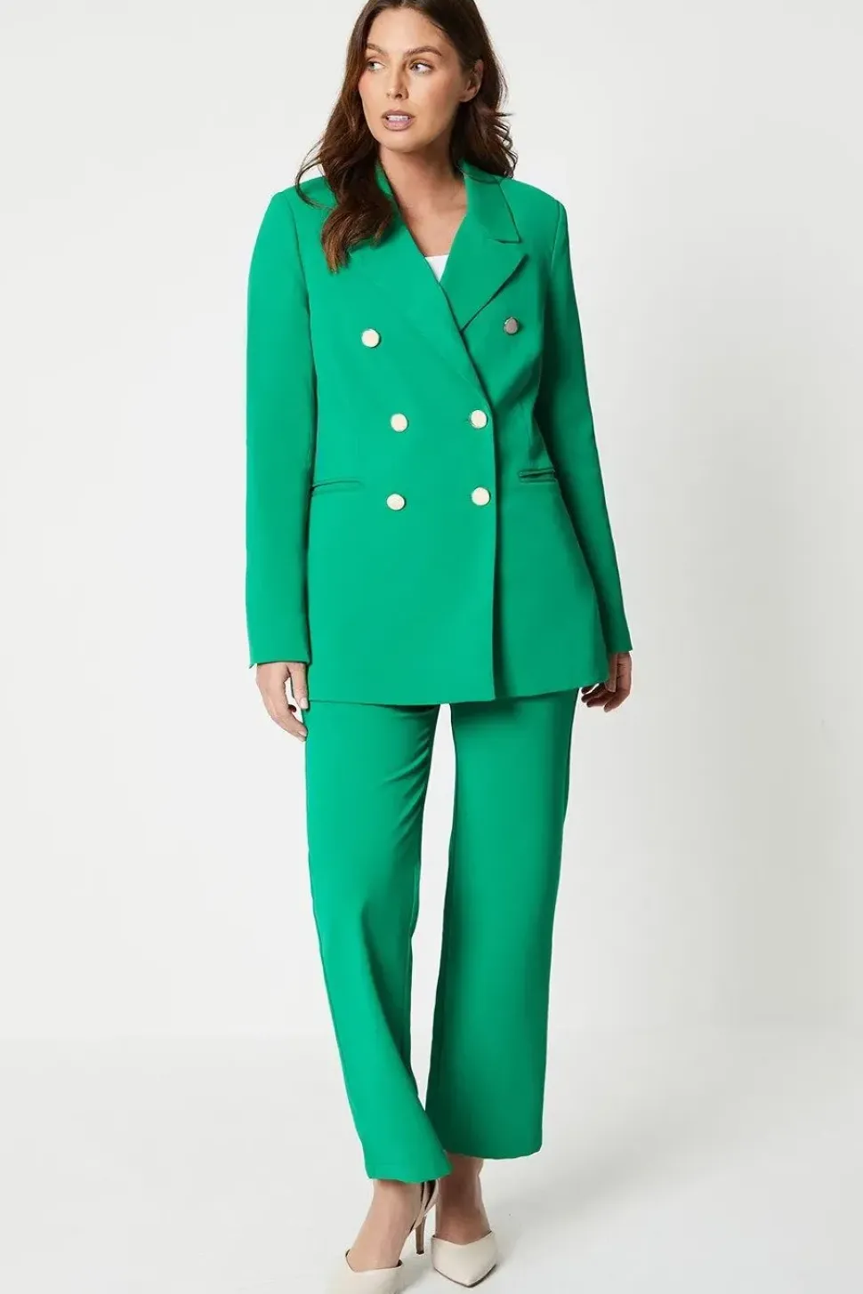 Premium Double Breasted Longline Blazer