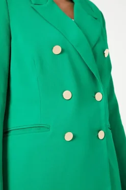 Premium Double Breasted Longline Blazer