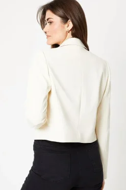 Premium Double Collar Crop Blazer