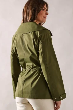 Premium Drawstring Trench Coat