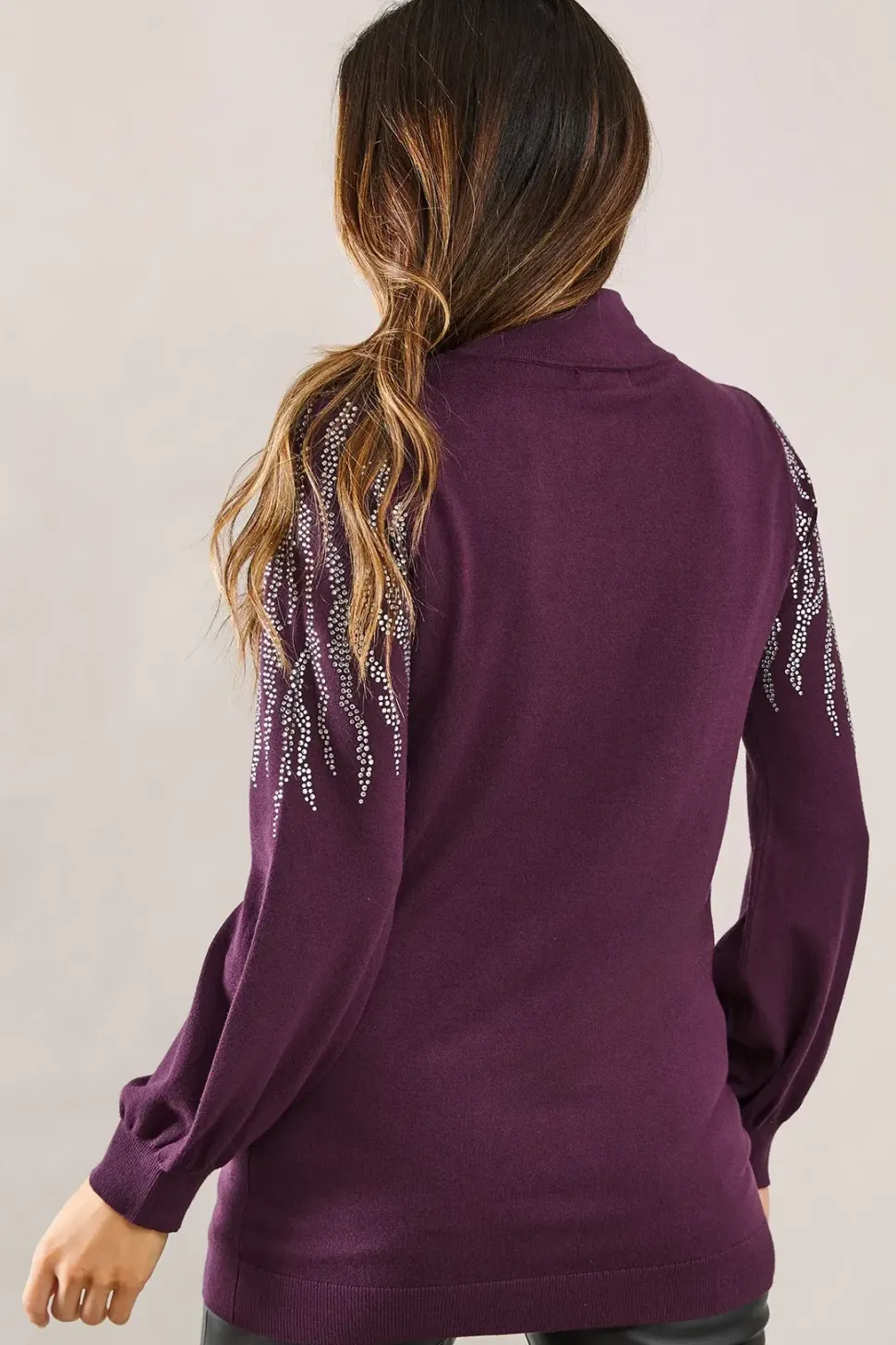 Premium Embellished Keyhole Jumper