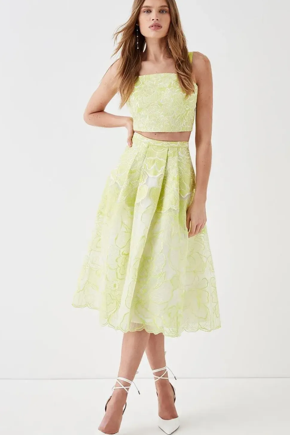 Premium Embroidered Bandeau Co-ord Top