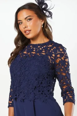 Premium Floral Lace Removable Overlay Jumpsuit