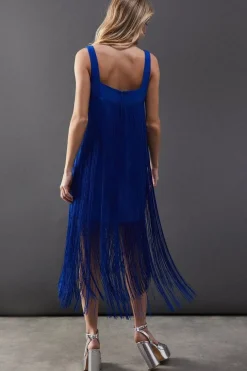 Premium Fringe Cami Mini Dress