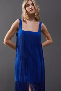 Premium Fringe Cami Mini Dress
