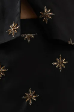 Premium Hand Embroidered Celestial Mini Skirt