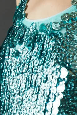 Premium Holographic Sequin Vest Mini Dress