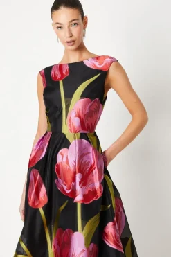 Premium Jacquard Midaxi Dress