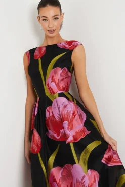 Premium Jacquard Midaxi Dress