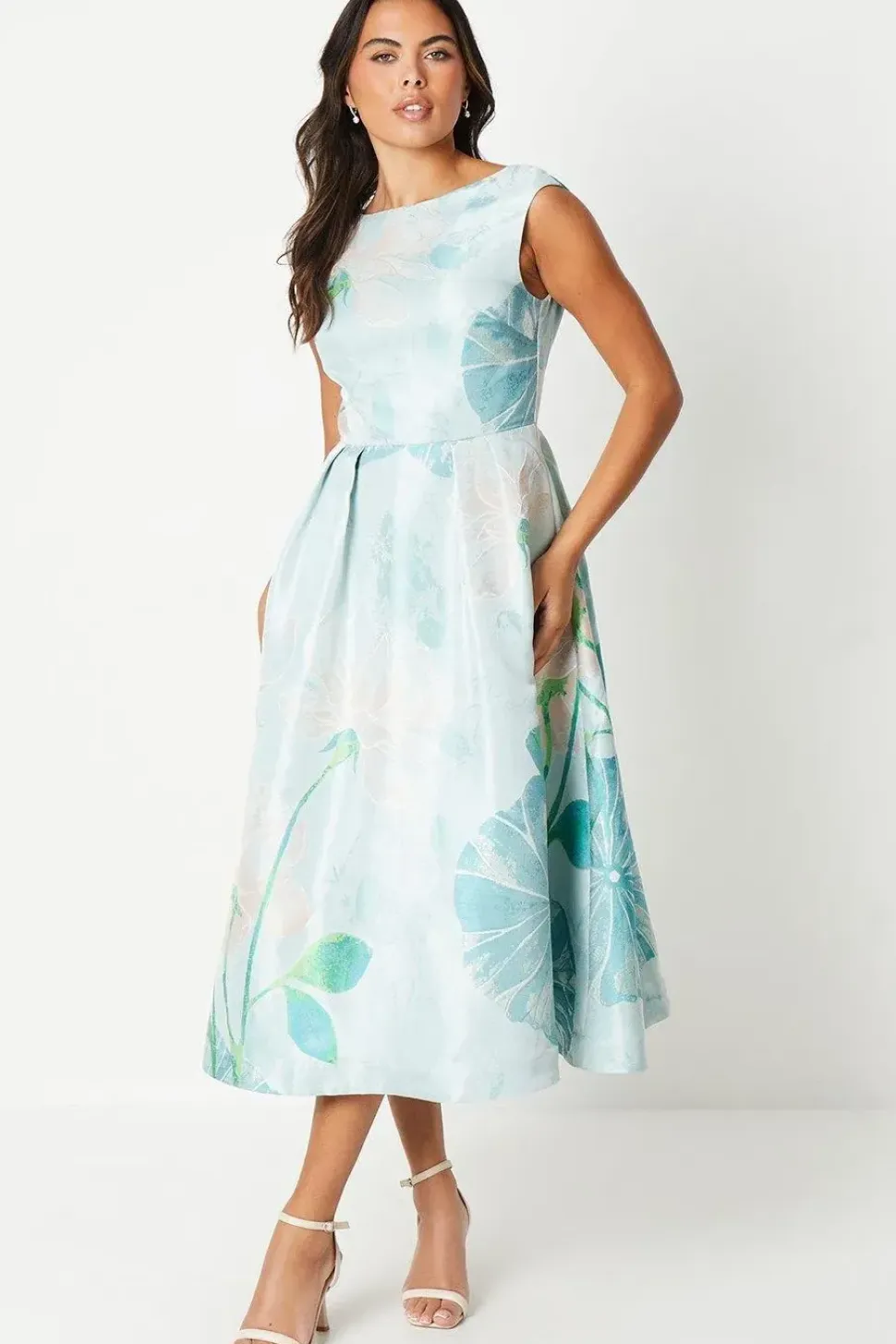 Premium Jacquard Midi Dress