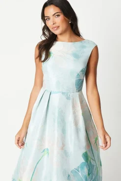 Premium Jacquard Midi Dress