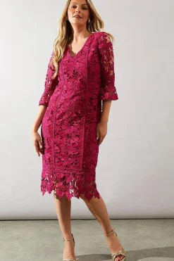 Premium Lace Pencil Dress