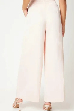 Premium Linen Mix Wide Leg Trouser