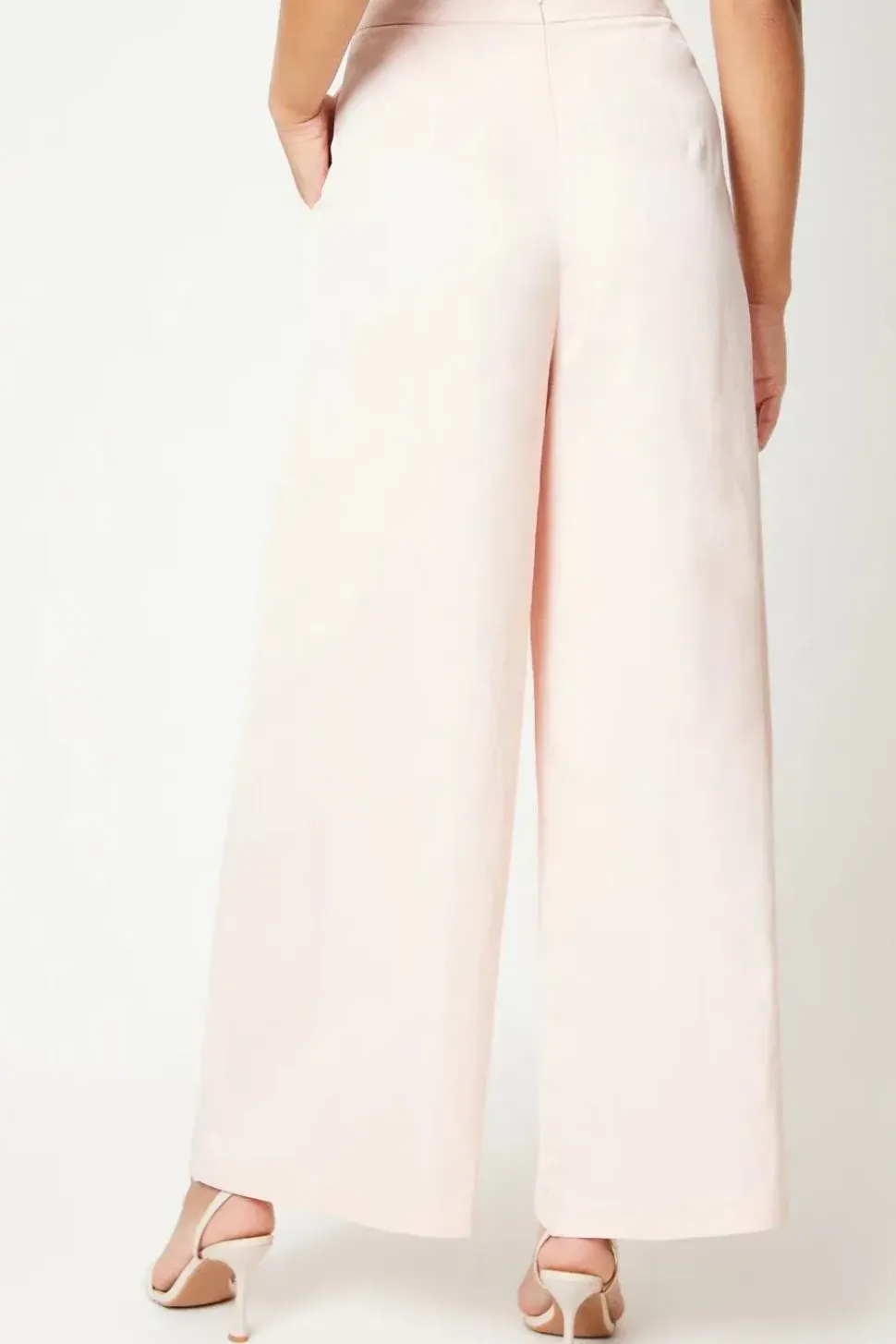 Premium Linen Mix Wide Leg Trouser