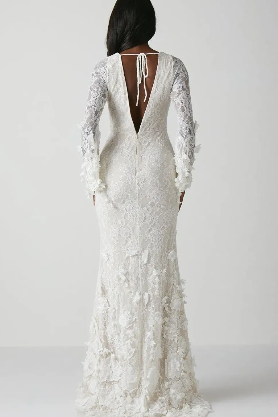 Premium Orchid Long Sleeve Lace Wedding Dress