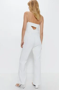 Premium Pearl Strap Jumpsuit