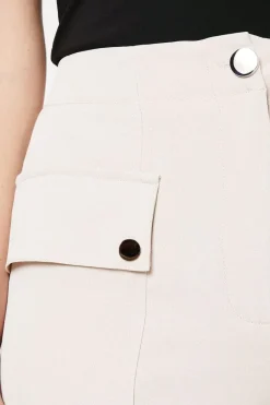 Premium Pocket Detail Utility Wide Leg Trouser