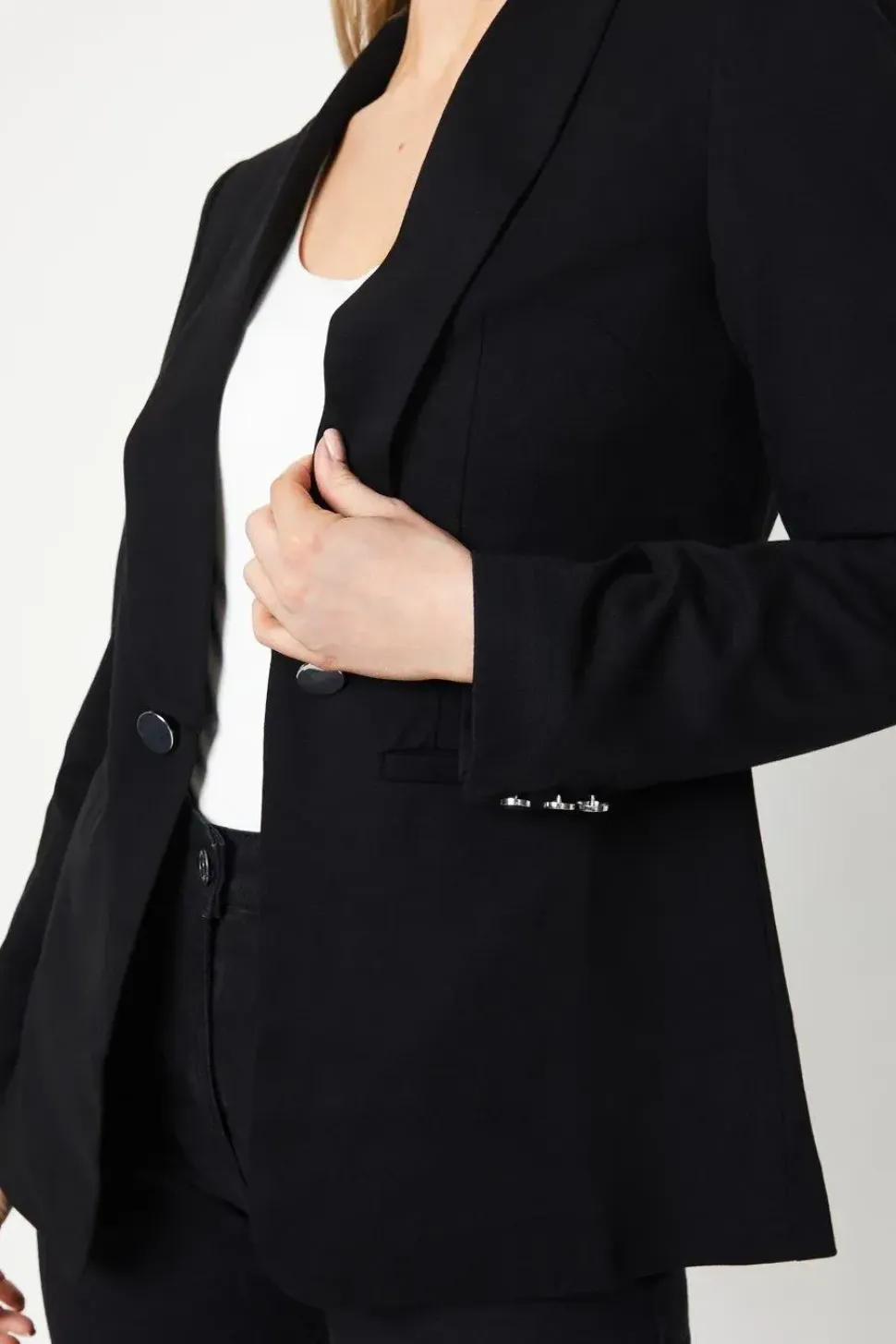 Premium Ponte Edge To Edge Blazer