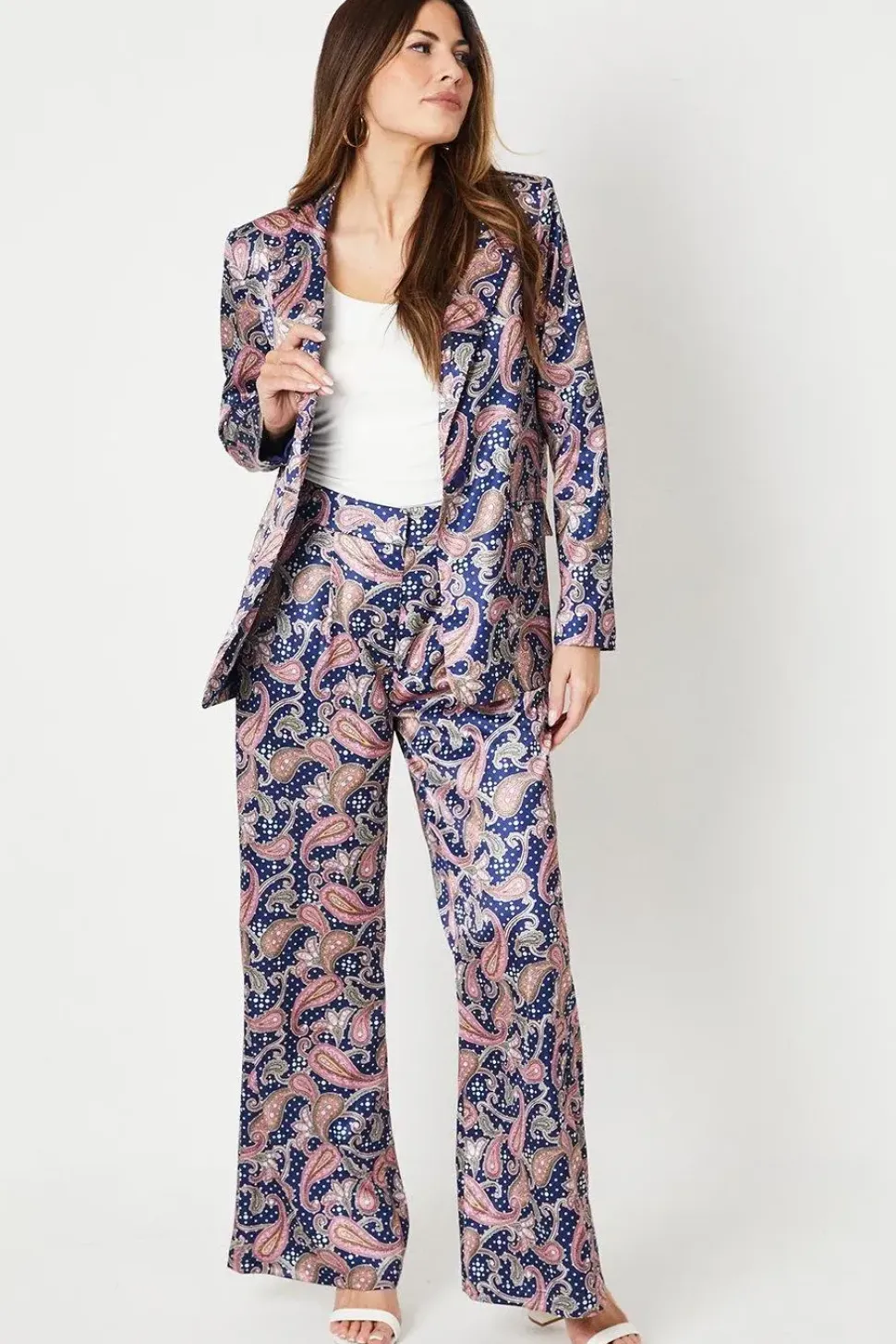 Premium Printed Single Breasted Blazer
