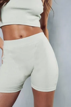 Premium Rib Exposed Seam Shorts