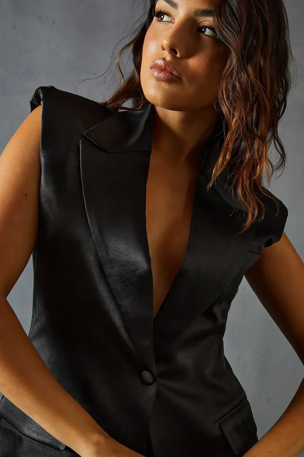 Premium Satin Bonded Waistcoat