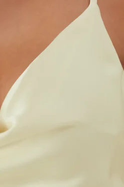 Premium Satin Bow Back Bias Cut Bridesmaid Dress