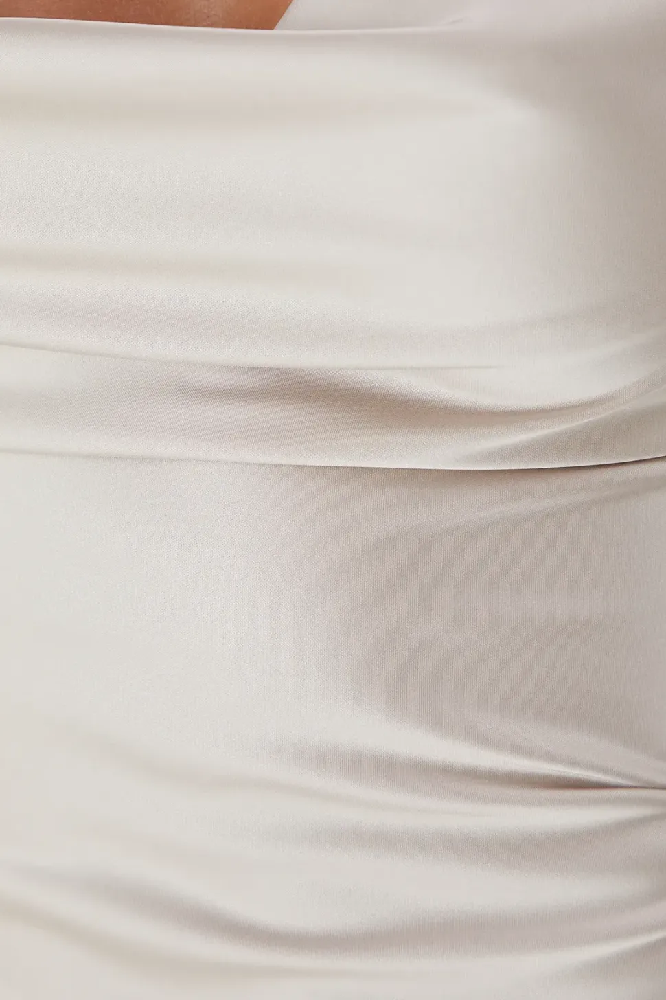 Premium Satin Cowl Neck Fishtail Maxi Dress