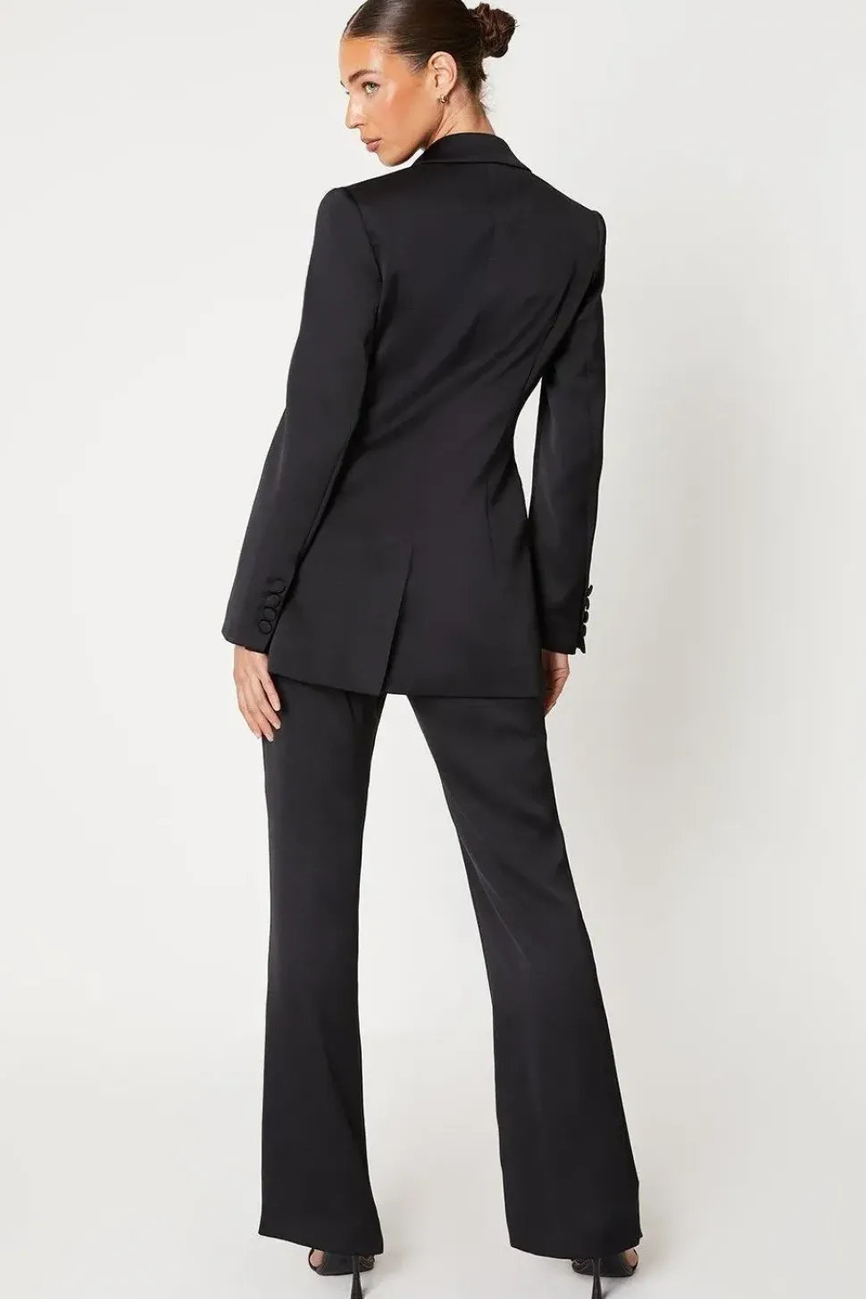 Premium Satin Double Breasted Blazer