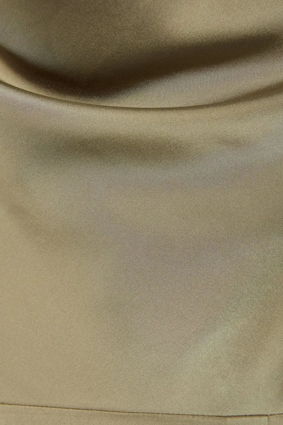 Premium Satin Knot Detail Cowl Neck Maxi Dress