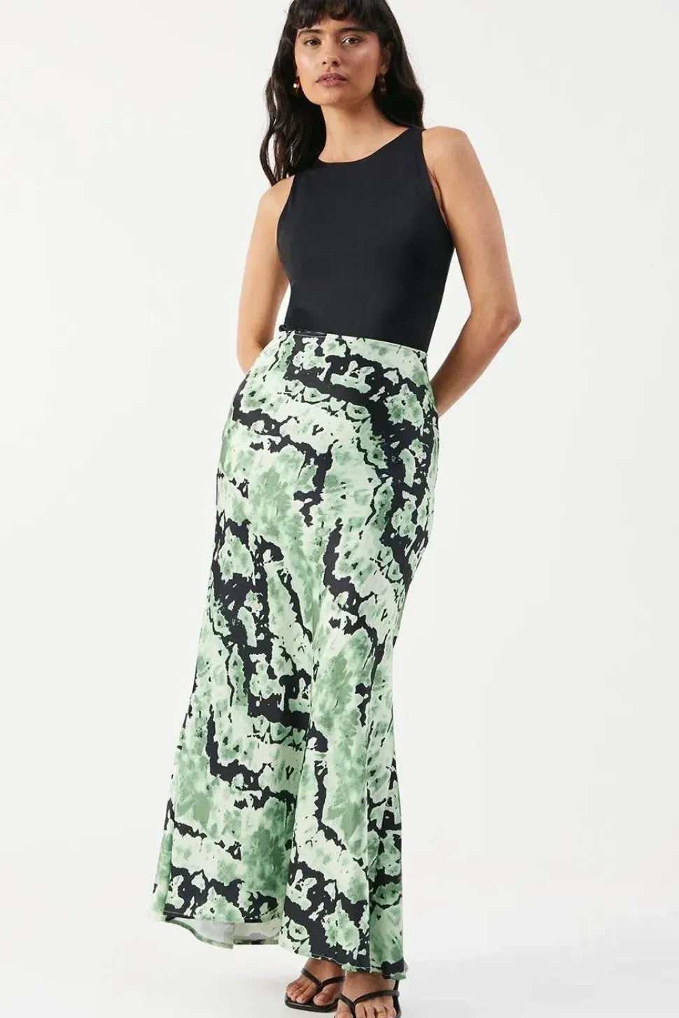 Premium Satin Midaxi Skirt