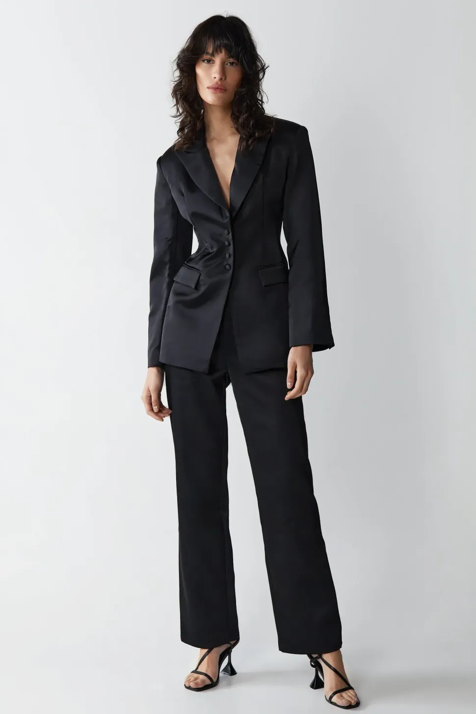 Premium Satin Straight Leg Trouser