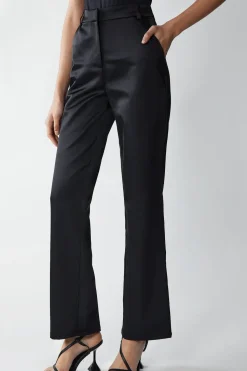 Premium Satin Straight Leg Trouser