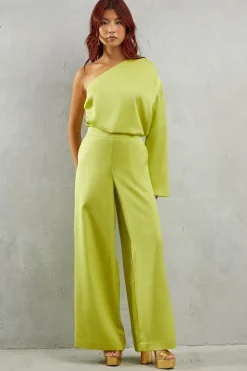Premium Satin Wide Leg Trouser