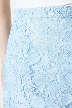 Premium Scallop Lace Midi Skirt