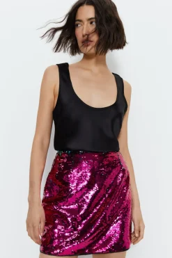 Premium Sequin Mini Skirt
